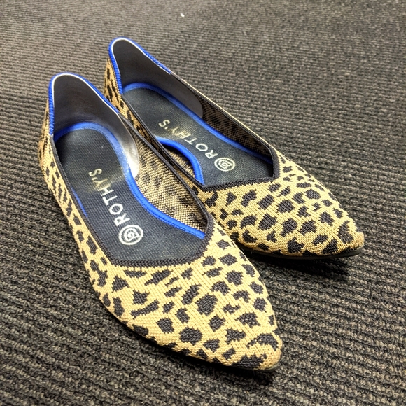 rothys leopard flats